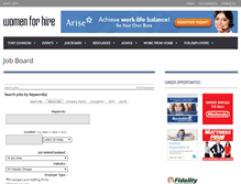 Tablet Screenshot of jobs.womenforhire.com